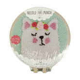 Punch Needle Kit 6" Hoop - Cat, Deer, or Bulldog
