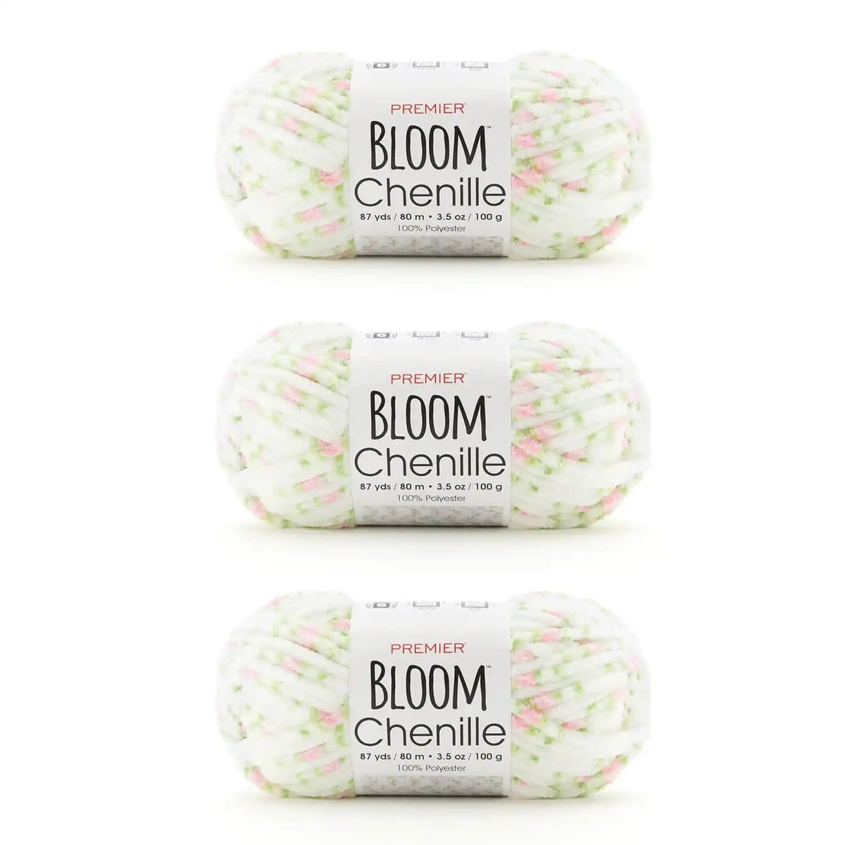 Bloom Chenille Bag of 3