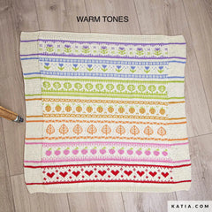 Rainbow Garden Blanket KAL