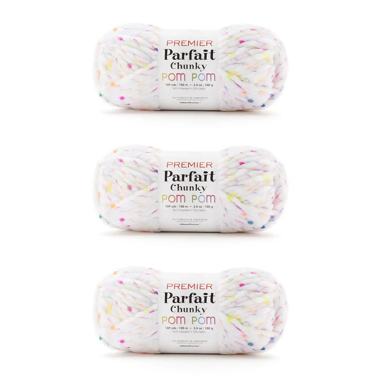 Parfait Chunky Pom Pom Bag of 3
